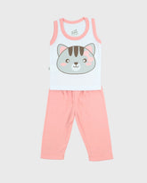 Semanario 14 Piezas Animales Color Pastel Gato